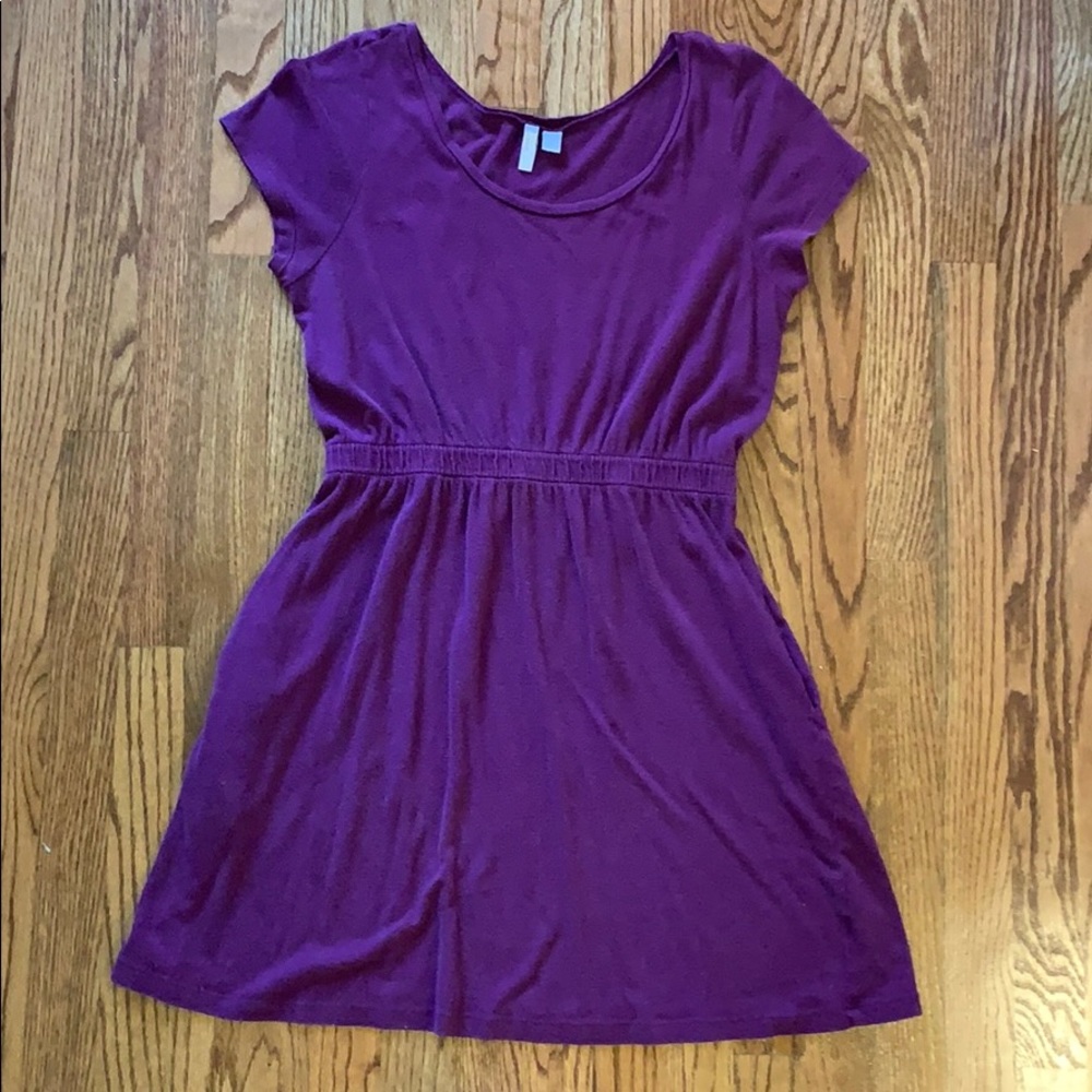 Old Navy Purple T-Shirt Dress (With Pockets)